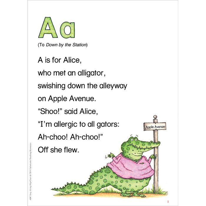 Scholastic ABC Sing-Along Flip Chart | Wayfair